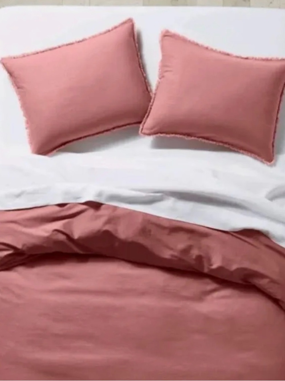 Casaluna King Heavyweight Linen Blend Duvet Set